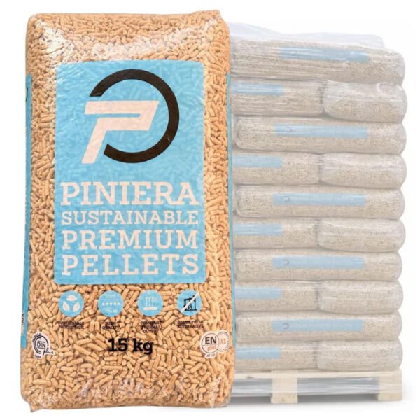 PINIERA - Houtpellets - ENplus A1 - 100% Naaldhout - 66 zakken - 990 kg