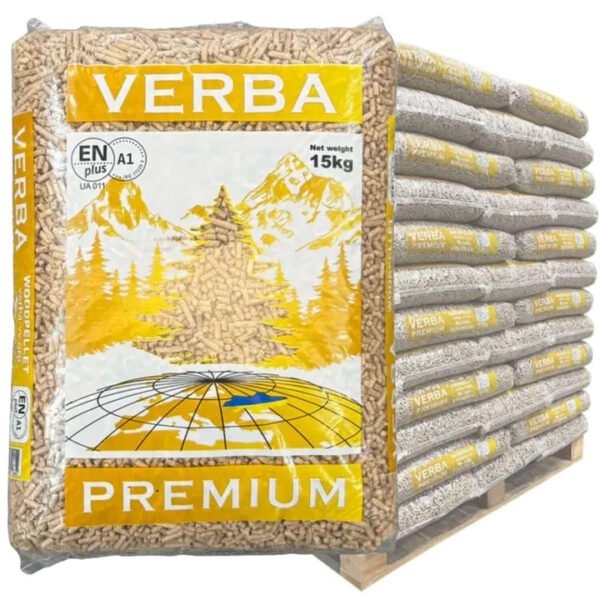 VERBA PREMIUM - Houtpellets - ENplus A1 - 100% Naaldhout - 66 zakken - 990 kg
