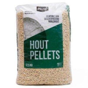 Pelfin Premium Houtpellets | Wit | ENplus/A1 Gecertificeerd | 1050 kg | 84 Zakken